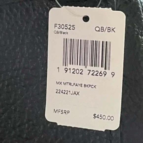 ๐ฃ COACH Faye ๐ฃ Mixed Materials Backpack in Black. - Picture 13 of 16